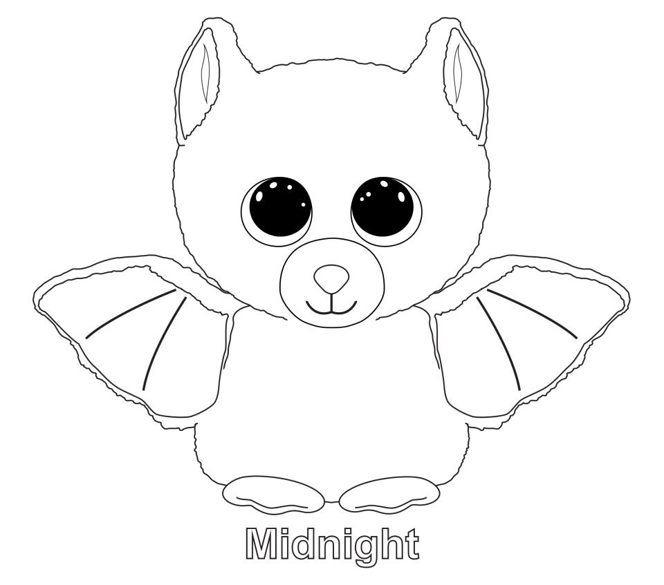 Ty Beanie Boo Coloring Pages Download And Print For Free
