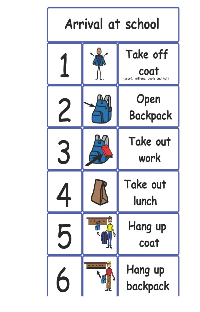 Visual Schedule Free Printable
