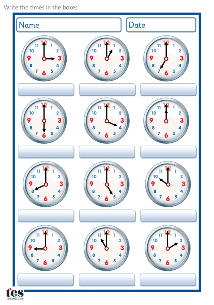What S The Time Identify Times On The Clocks Teaching Resources Time Worksheets Learning