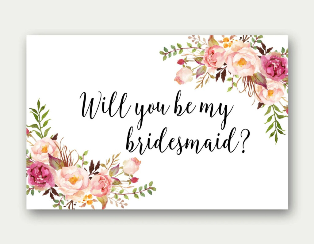 Will You Be My Bridesmaid Free Printable Web Design Your Very Own Printable Online Bridesmaid
