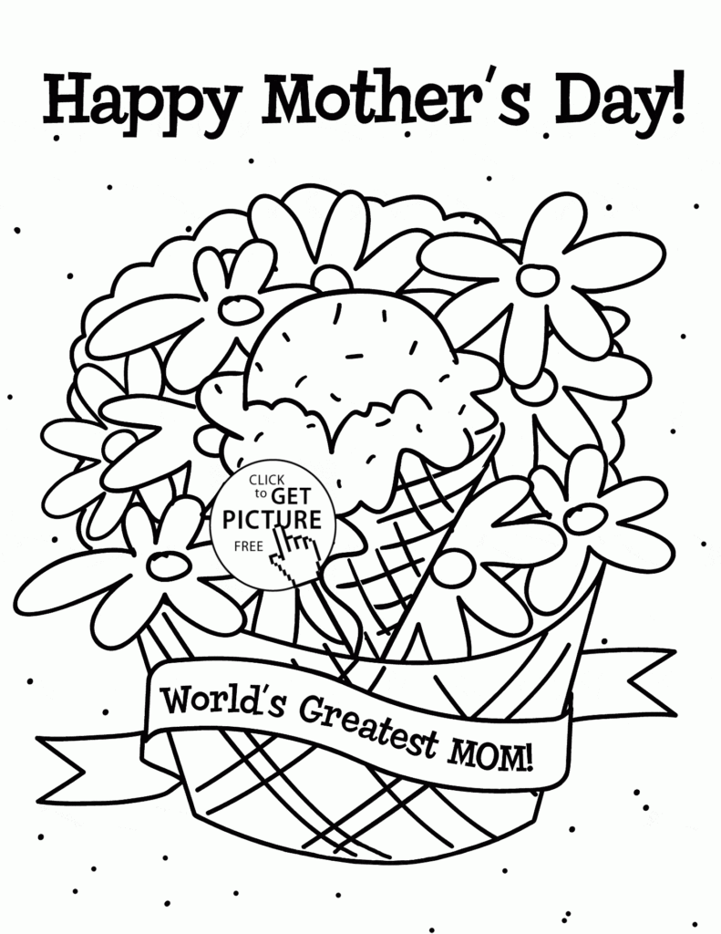 World S Greatest Mom Mother S Day Coloring Page For Kids Coloring Pages Printables Free